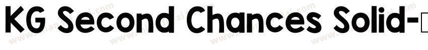 KG Second Chances Solid字体转换